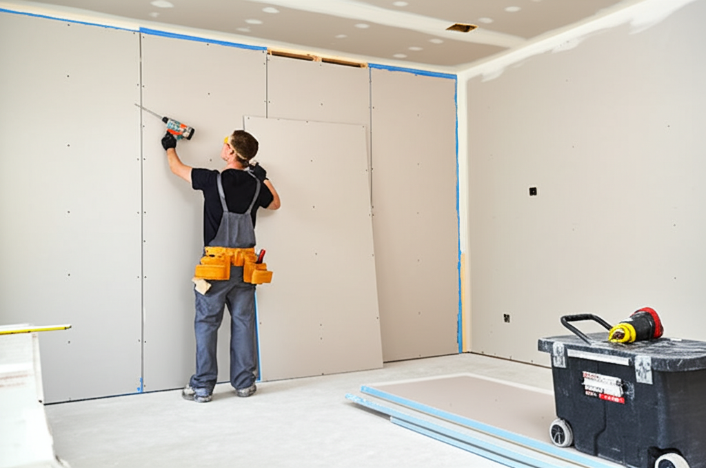 Professional drywall installation